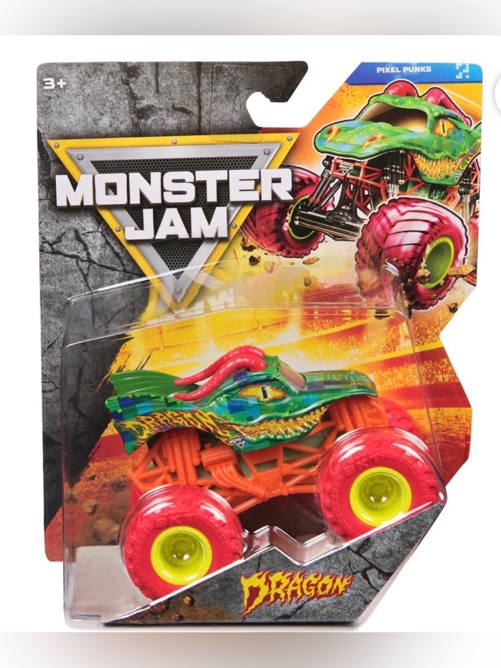 MONSTER JAM SERIES 45 DRAGON PIXEL NEW 1.64 SPIN MASTER